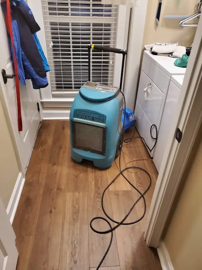 Commercial dehumidifier deployed for Flood Damage Cleanup in Windham